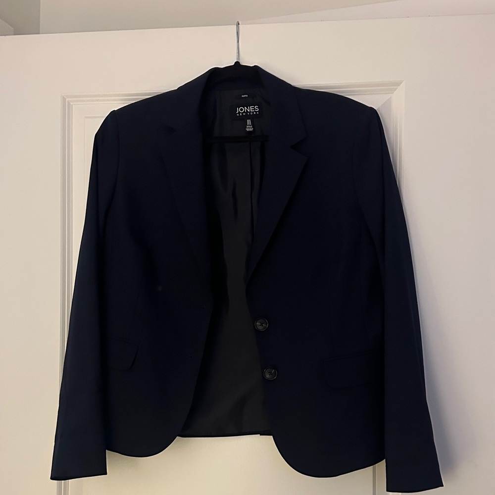 Jones New York Men's Dark Blue Blazer